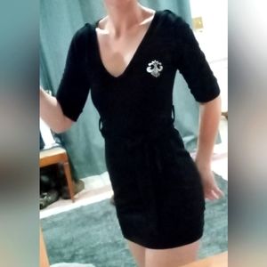 Beyoncé House of Deréon black dress NWOT Medium with slip and belt